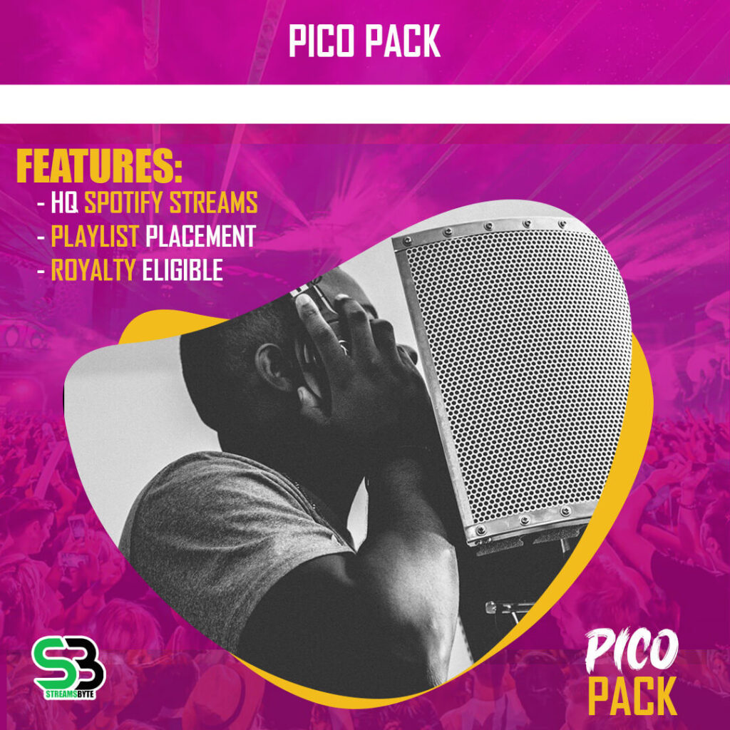 PICO pack buy spotify plays streams