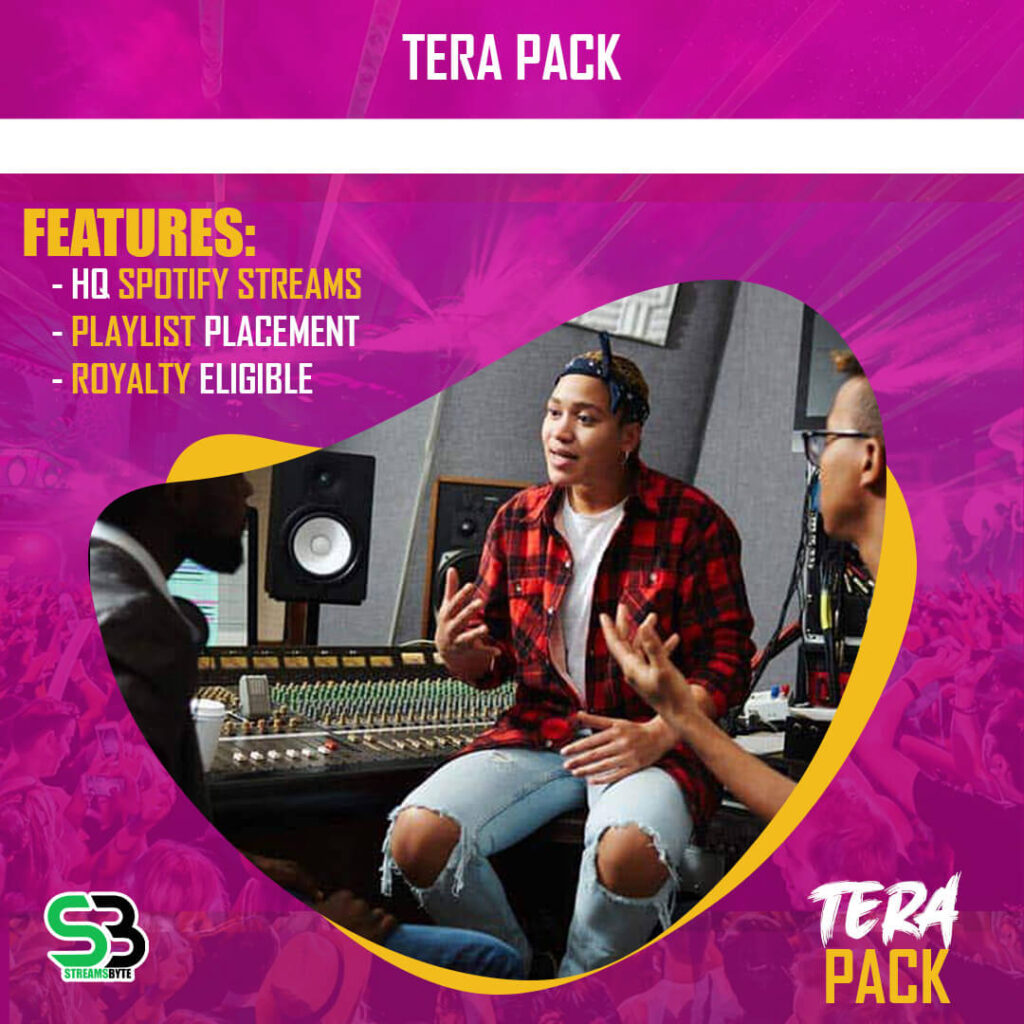 TERA pack buy spotify plays streams
